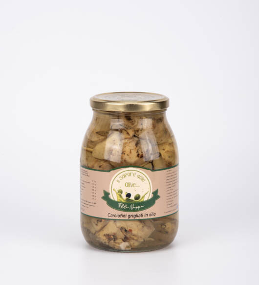 Carciofi Arrostiti Interi da 1kg in Olio di Girasole